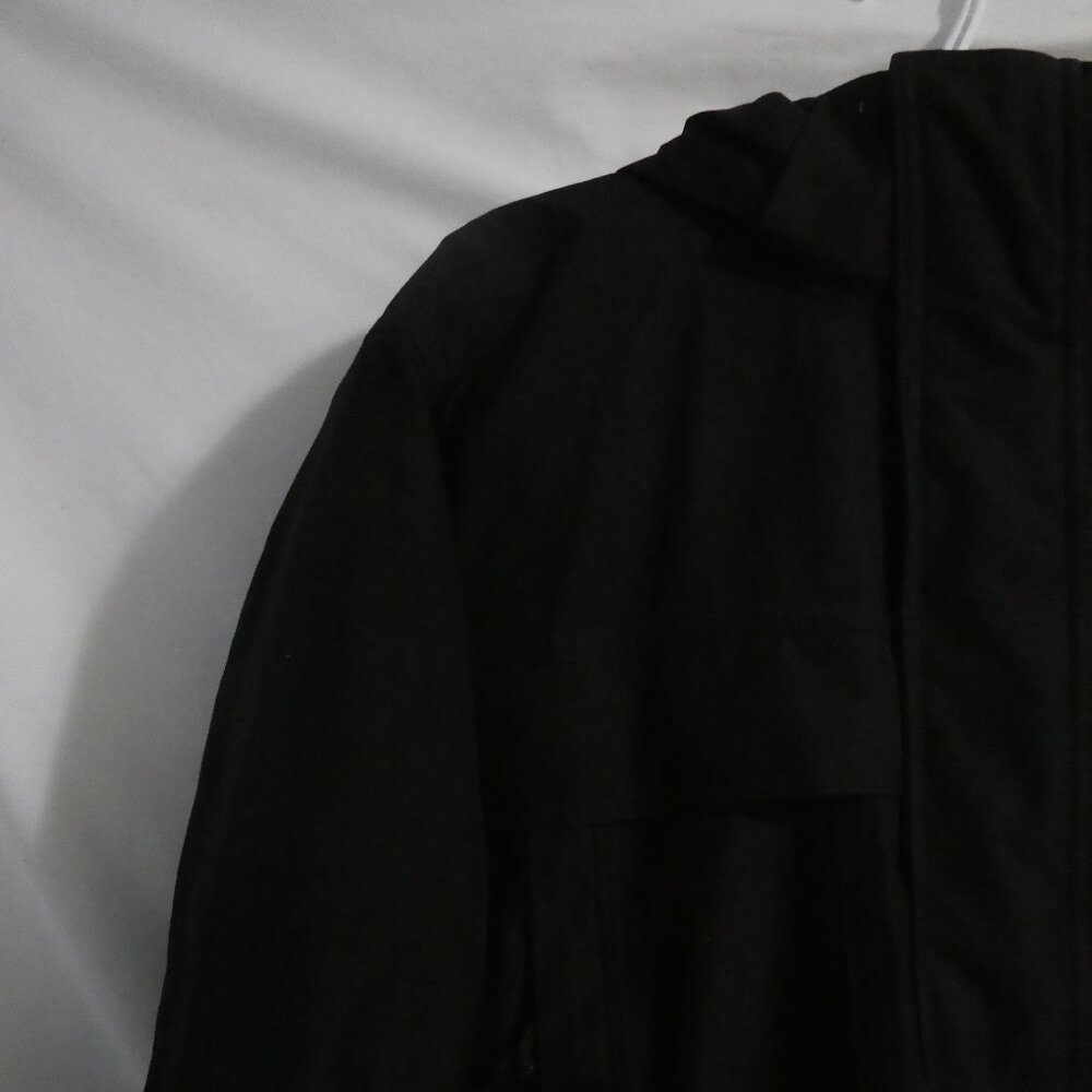 Men's Black Hooded Jacket - Picture 4 of 15